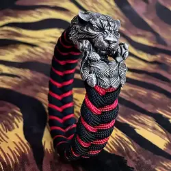 Outdoor EDC strumenti fai da te fibbie testa di tigre in ottone Fine accessori per bracciali Paracord nuovo arrivo Dropshipping
