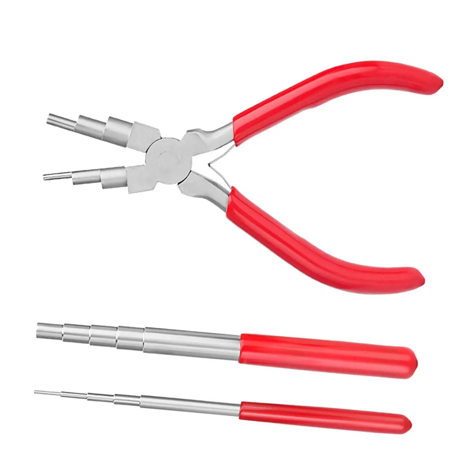 3 Pieces Wire Looping Tool Wire Looping Mandrel Round Nose Pliers Wire Plier