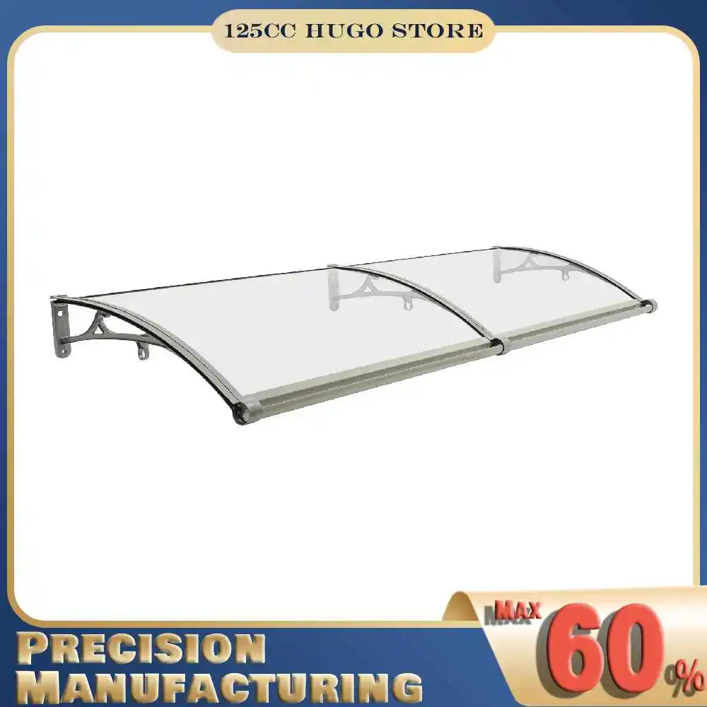 

Front Door Arch Rainshed 200*60cm Arch Canopy Rainshed Door Canopy Window Awning Balcony Cover