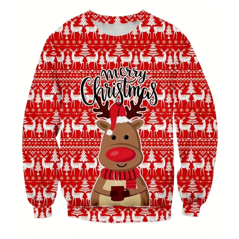 Weihnachten männer Hoodies Herbst männer Pullover Neue Weihnachten Kleidung 3D Gedruckt Pullover Mode Übergroßen männer Kleidung