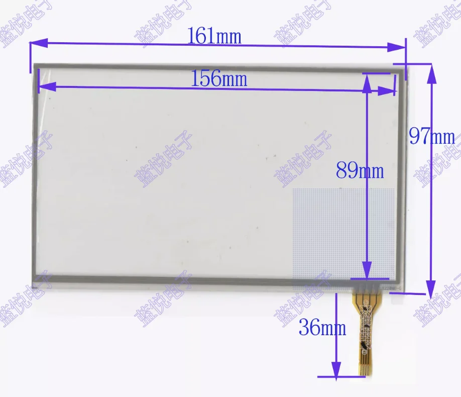 

7-inch four wire resistive touch Onda VX610 VP90 original handwriting screen 162 * 97 A2286C-G