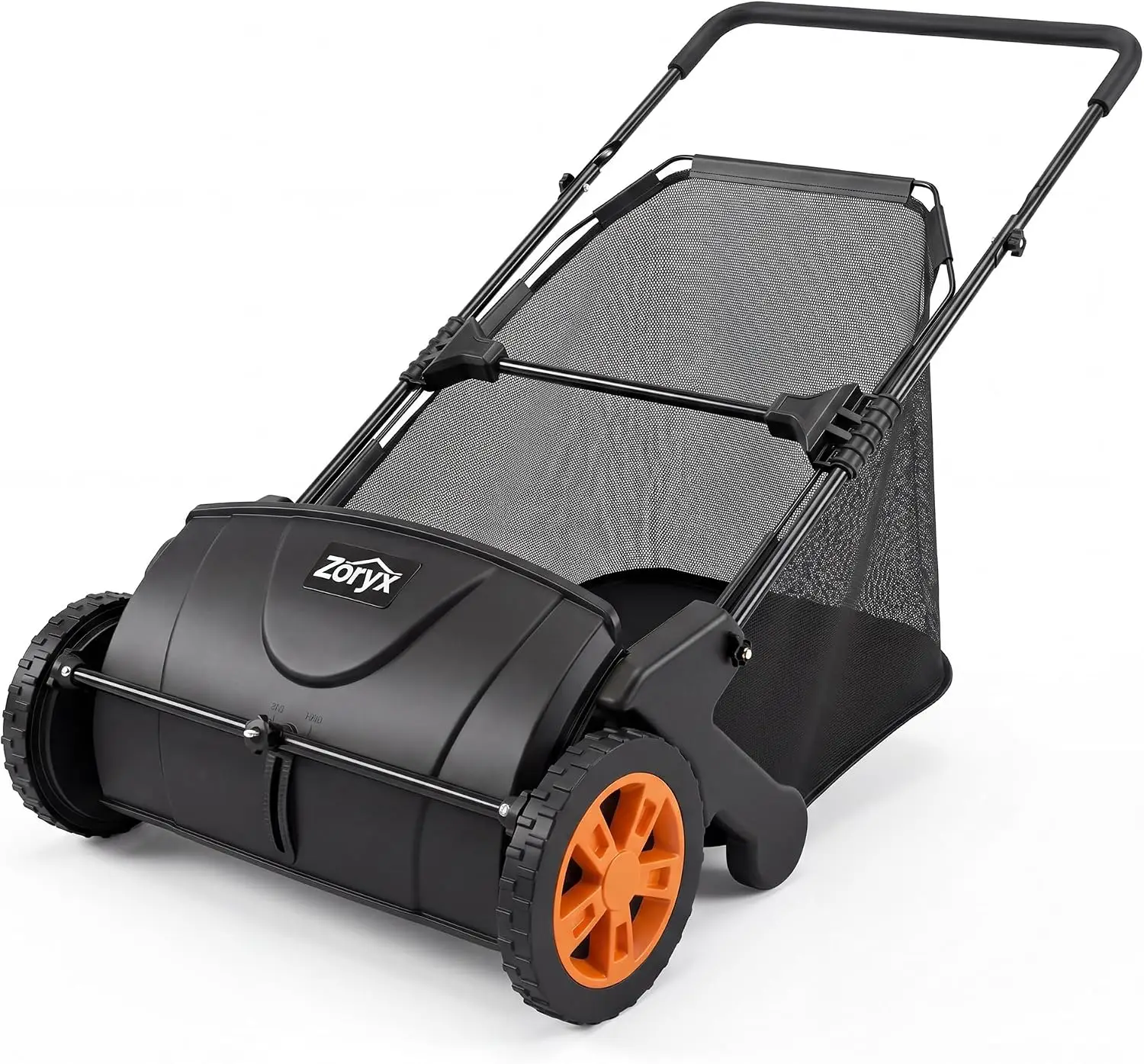 21-Inch Push Lawn Sweeper, Manual Leaf for Yard & Debris, 3.5 cu.ft. Collector Bag, Artificial Turf Cleaner with Adjustable