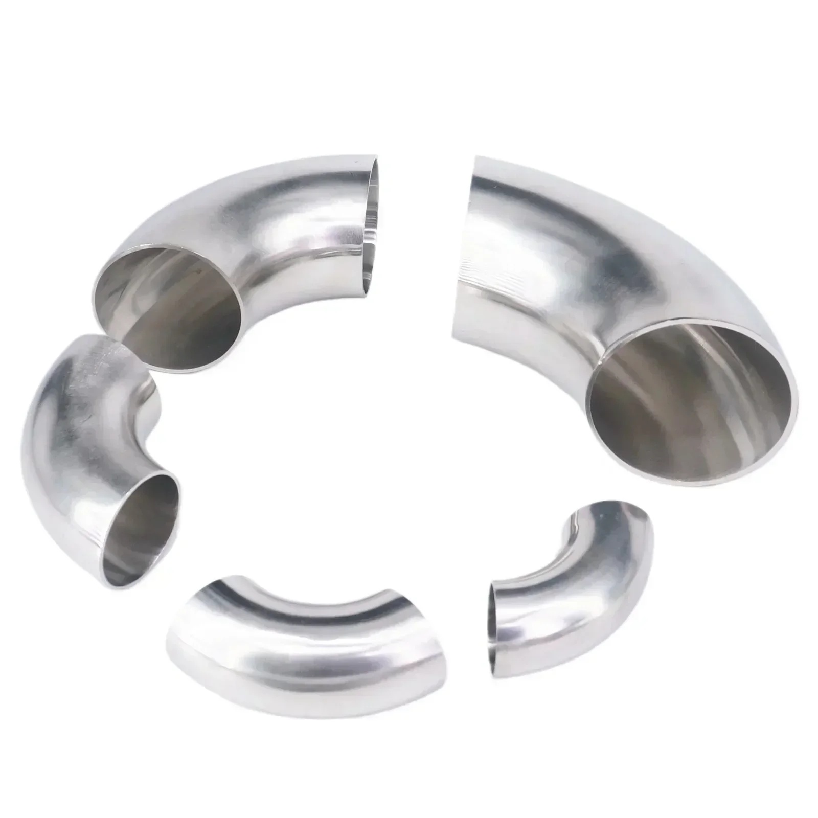 Outer Diameter 12.7-219mm 304 Stainless Steel Equal Elbow 90 Degree Welding Sanitary Pipe Fittings