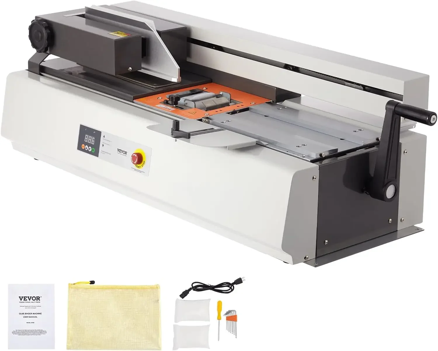 Thermal Binding Machine, 400 Sheets Capacity Hot Glue Binding Machine, Thermal Book Binder 40mm Binding Thickness A3(Short