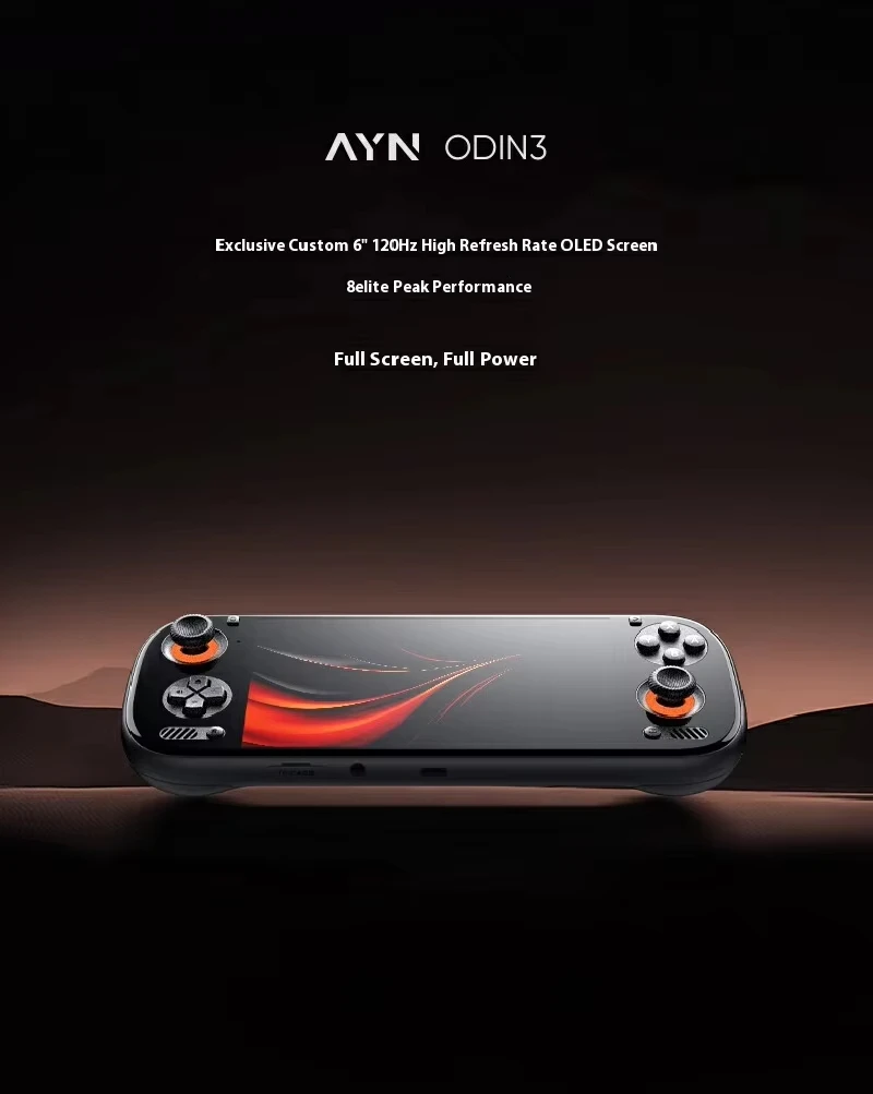 New AYN Odin 3 Game Console 6'' 120Hz 1080P AMOLED Screen Handheld