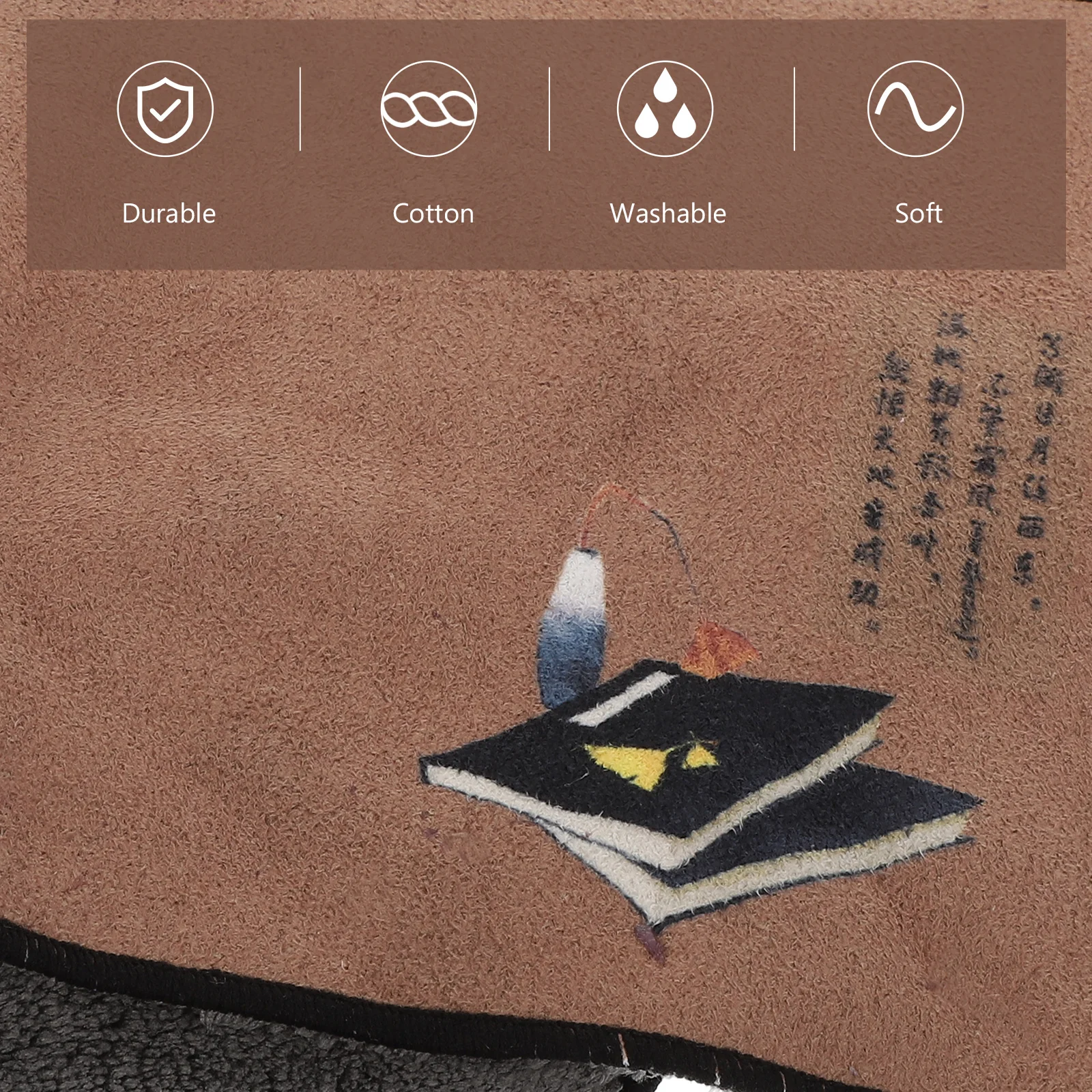 

Premium Cotton Tea Towel Hand Embroidered Color Water Absorbent Kitchen Napkin Cleaning Cloth Home Office Tea House