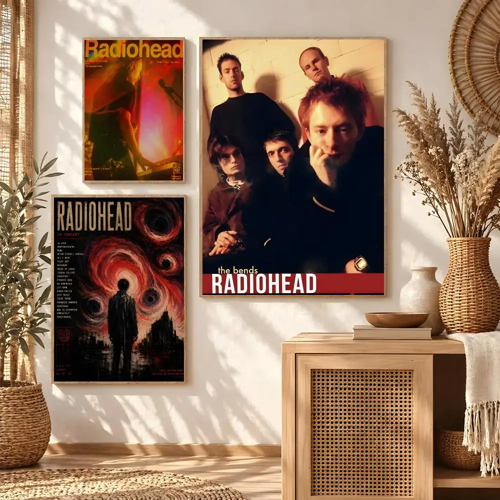Band Radiohead Poster Classic poster and wall art prints are suitable for living rooms, bedrooms,and home