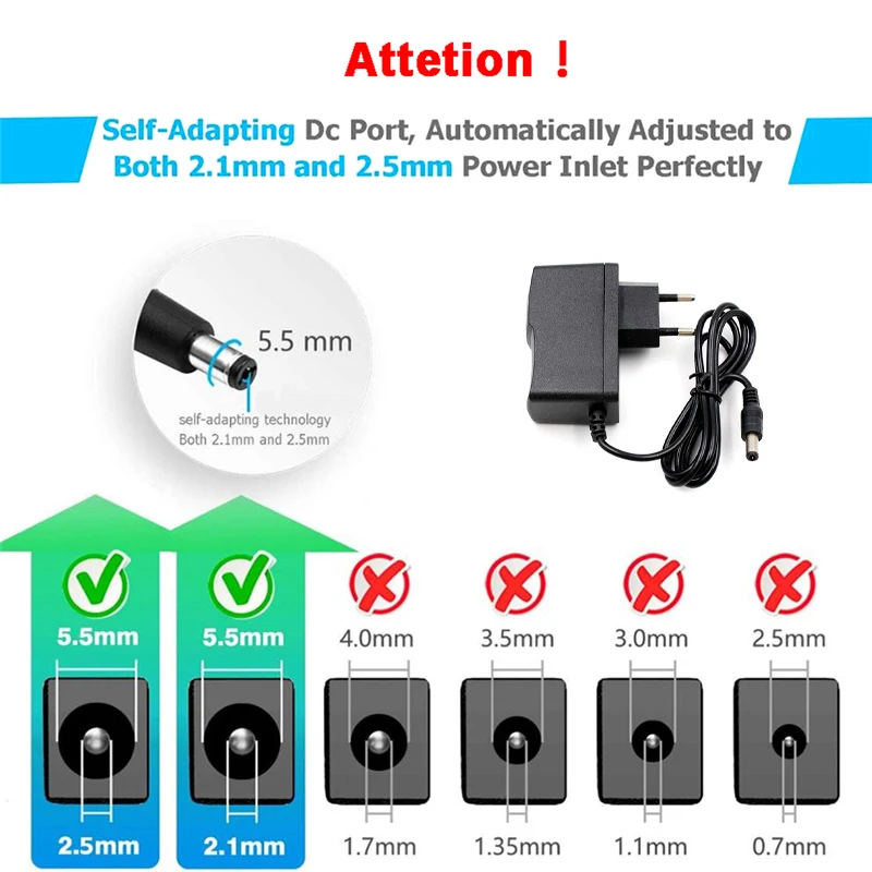 TV BOX Power Supply 5V 2A Charger EU US Plug Converter AC-DC Adapter For Android For X96 mini/T95/h96/MXQ/HK1/x88/mx10/TX6