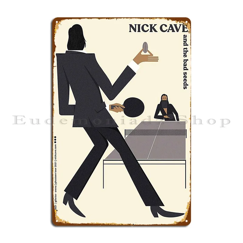 Nick Cave And The Bad Seeds Metal Plaque Painting Garage Bar Cave Pub Create Tin Sign Poster