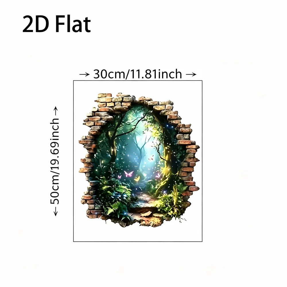 Magic Forest Portal Floor Patch, Fantasy Natural Floor Decoration