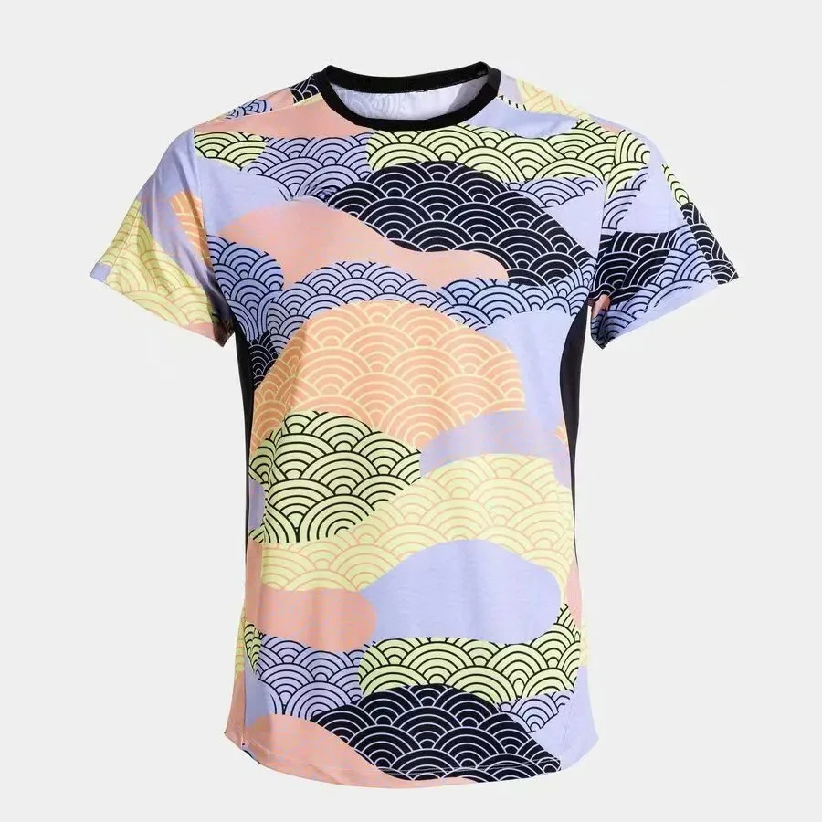 2026 Men's Round-neck Sports T-shirt with 3D Print Design - New Couple Style T-shirt for Running