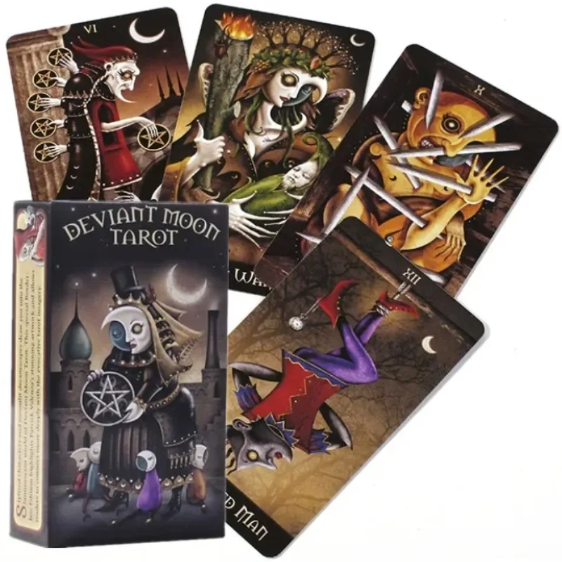 New English Board Game Deviant Moon Tarot Cards English Version For Family Party Table Deck Games Entertainment Board games