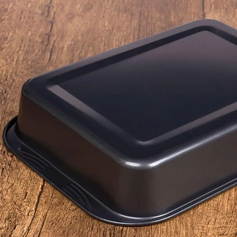 QX2E Non Grilled Fish Pan Baking Tray Cake Cheese Cookie Bread Plate with Rack