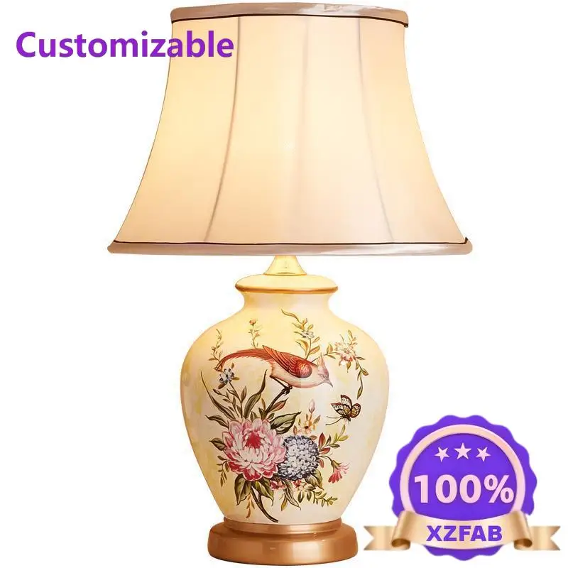 Factory Direct 2026 European desk lamp Bedroom bedside lamp Simple modern warm wedding creative romantic warm