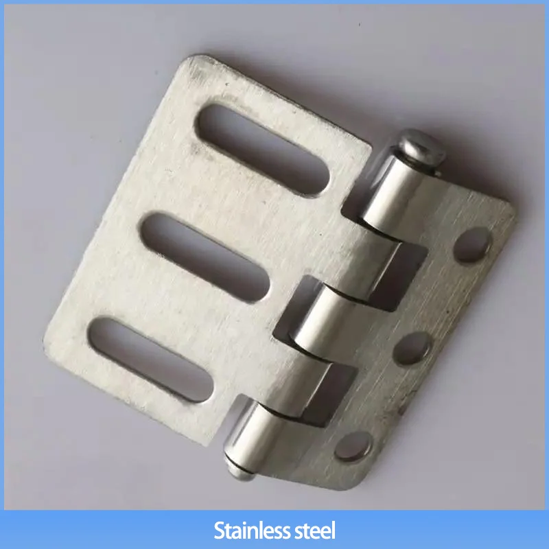（2-Piece Set）304 Stainless Steel Asymmetric Waist Hole Linkage Door Hinge Industrial Equipment Cabinet Door Hinge