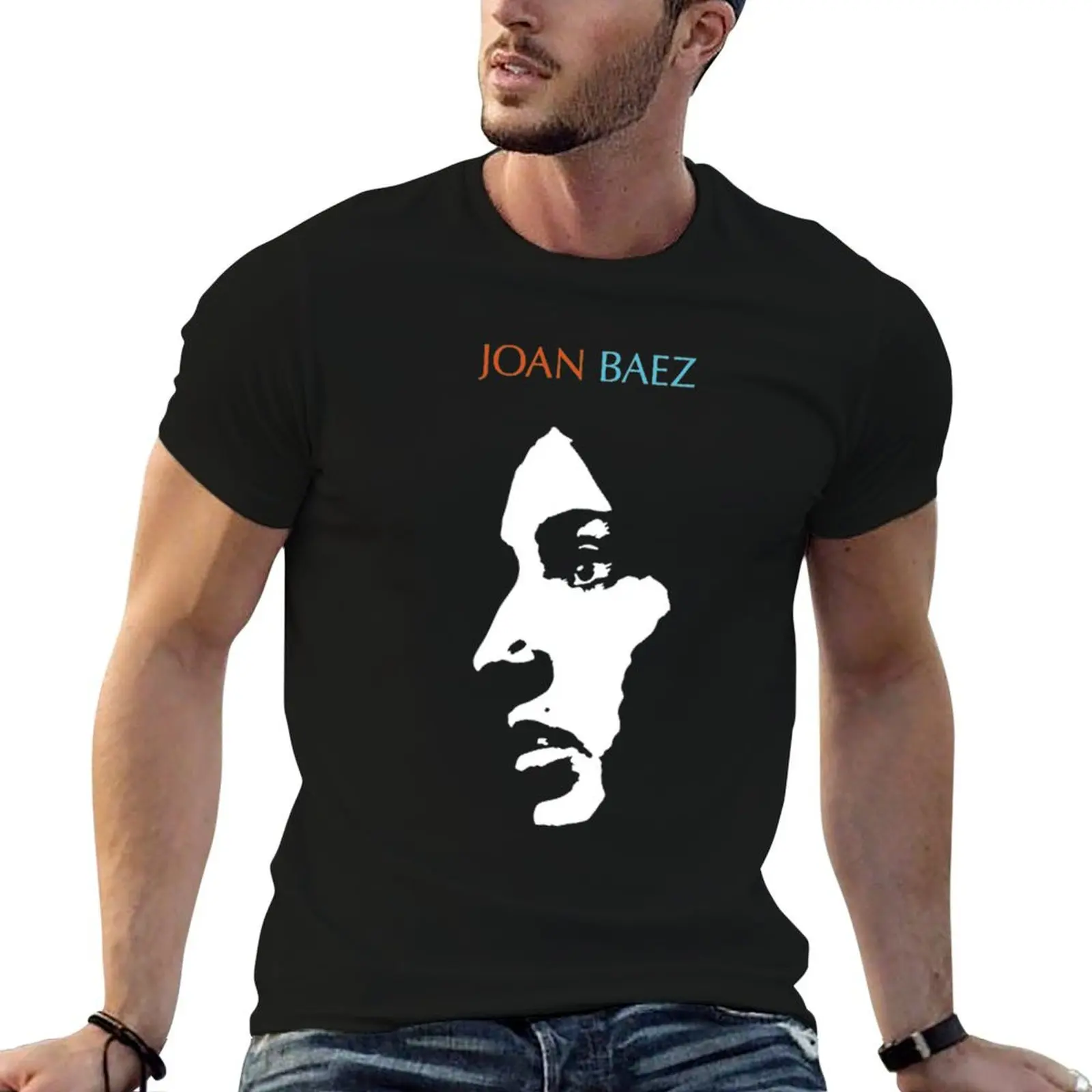 Joan Baez T-Shirt Lightweight Print T-Shirt