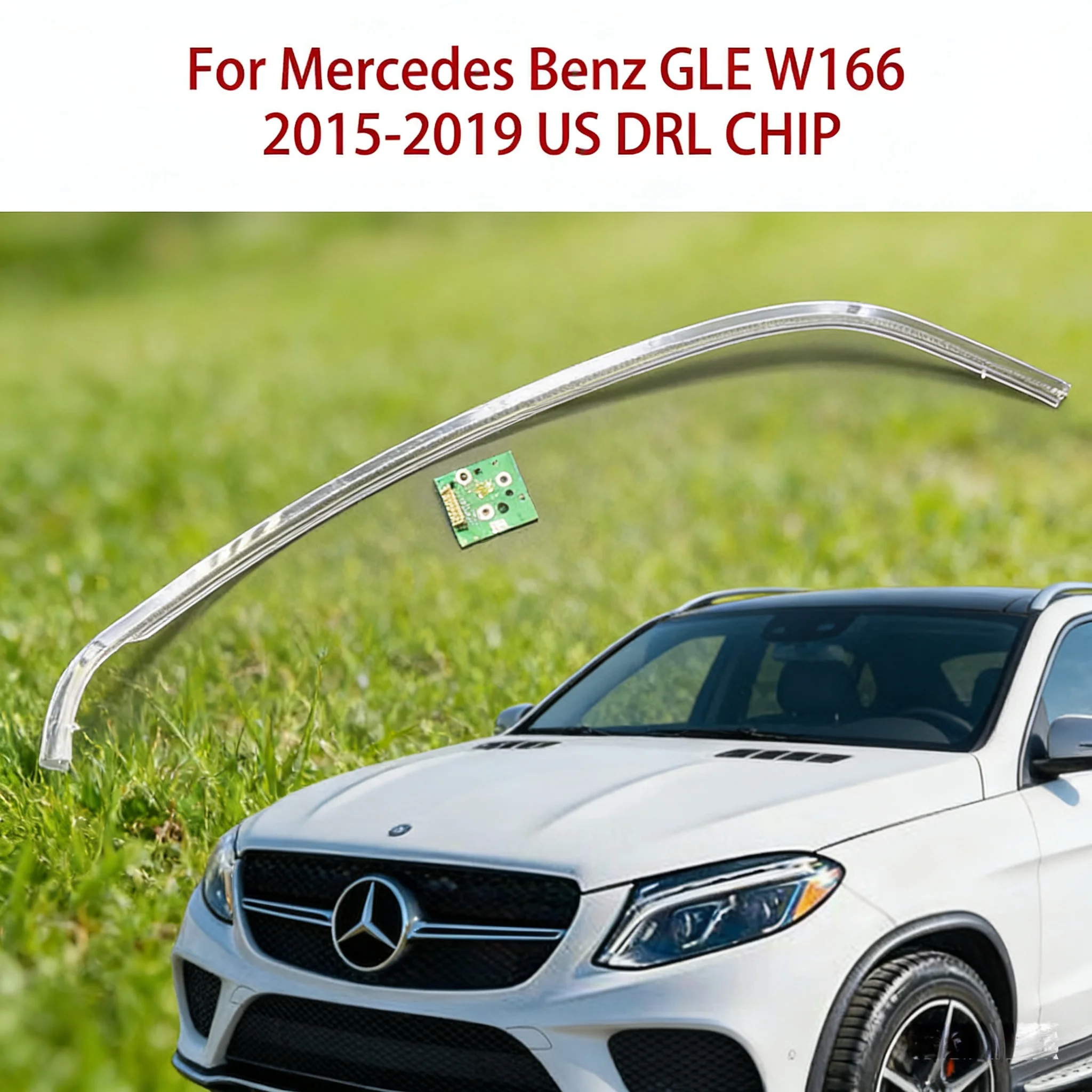 

For Mercedes-Benz Angel Eye White Light GLE W166 Ballast Repair Kit 15-2019 Light Guide Plate Car DRL CHIP American Light Guide