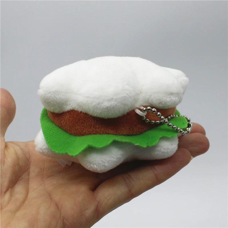 1piece Universal original Mickey mouse sandwiches Hamburg plush soft toys fridge magnet pendant toys