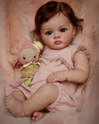 60CM Bebe Reborn Toddler Girl Doll Tutti Finished Doll Hand Paint Bebe Doll 3D skin multiple Layers Painting Visible Veins