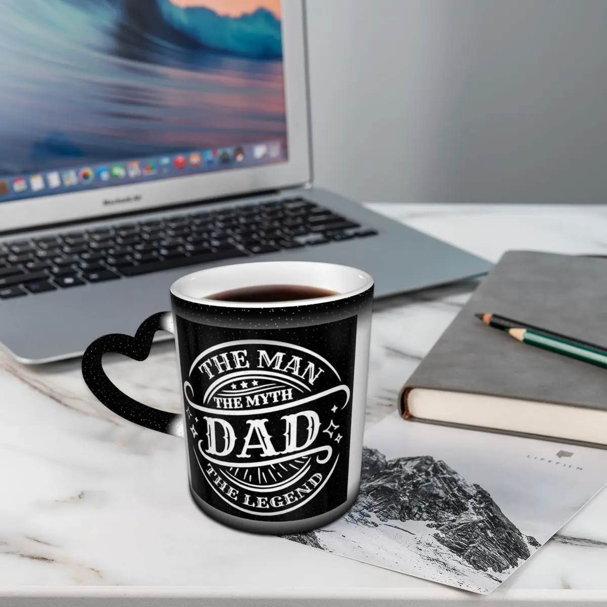 Dad The Man The Myth Grill Master Legend Mug Funny Ceramic Coffee Cups Tea Mugs Milk Cup Drinkware Gift for Friends