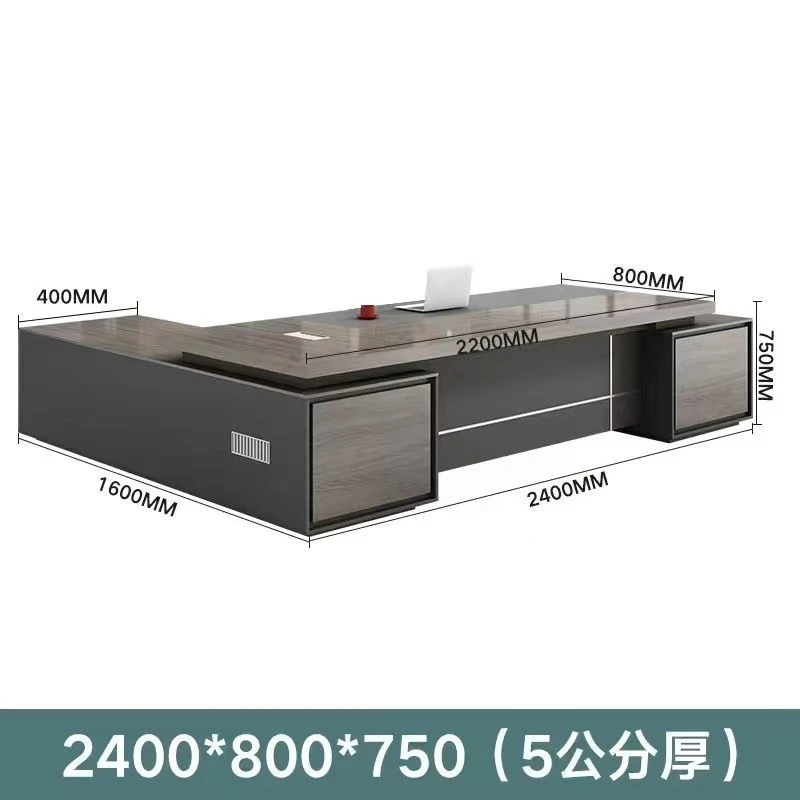 Combinaison bureau et chaise Boss, bureau président de mode, bureau