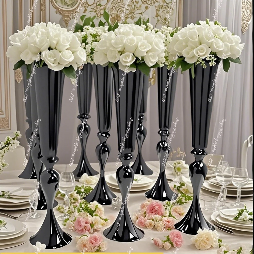 15pcs 65-100cm)Metal white Arch Frame Flower Stand table Arch Backdrop center piece for Wedding Decorations Wedding Party Suppli