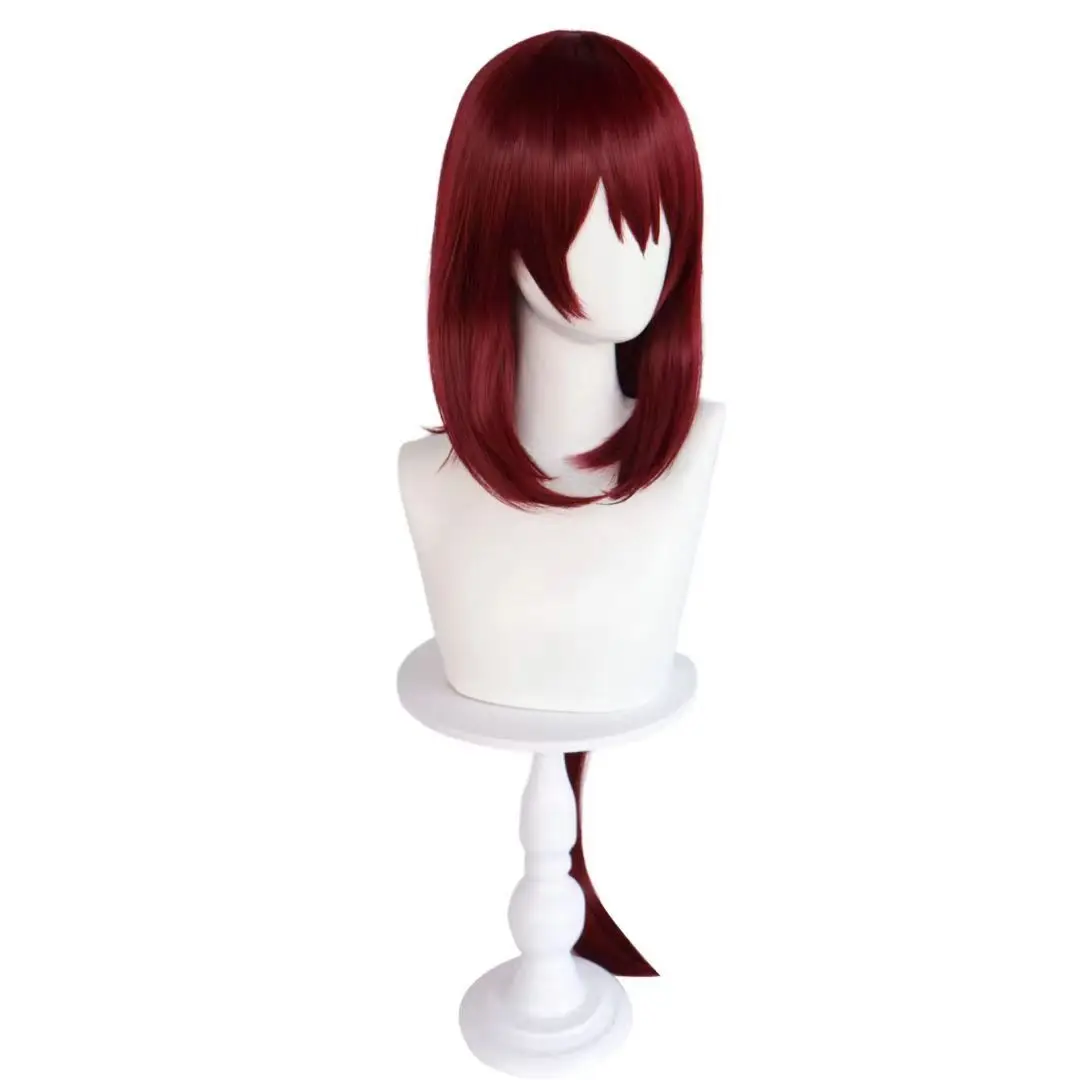 Hooxiao Little Red Fairy Huan Du Luolan Red Ponytail Cosplay Wig For Anime Character Rose Inner Network