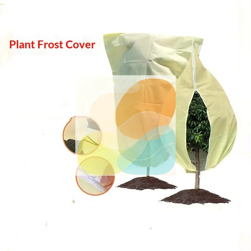 Plant Winter Warm Cover Frost Resistant Tree Shrub Protect Bag with Zipper for Outdoor Patio Garden Plants