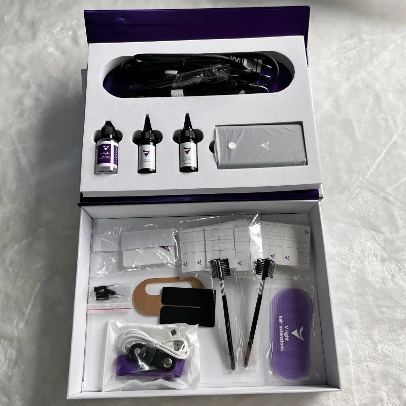 V Light Hair Extension Company latest technology can complete new v light hair extension