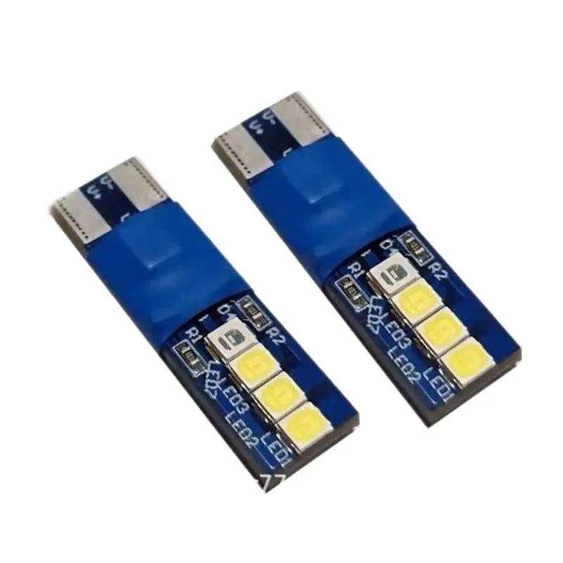 A48P-T10 W5W LED Car Lights With Welcome Mode 4 Pack 6000K Bright White Perfect For Interior Lighting, License Plate And More