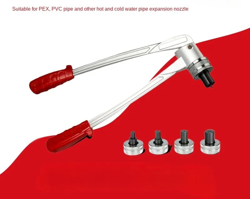 pipe fitting tool, pipe expander, hot and cold water pipe expansion nozzle