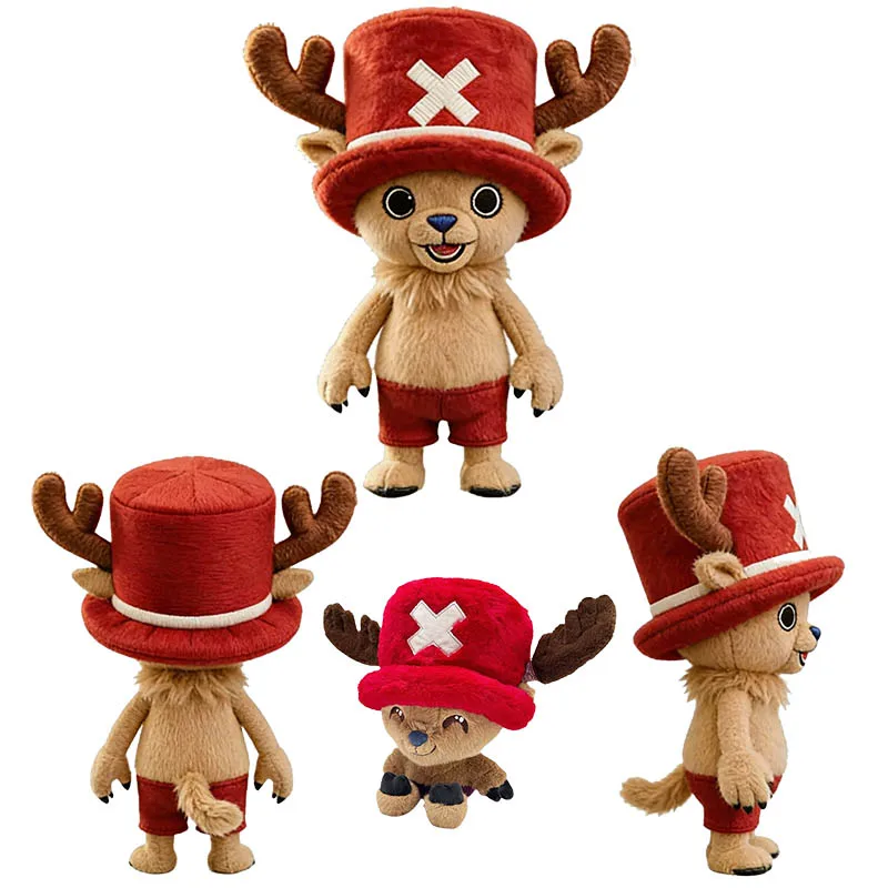 

Hot In Stock 2026 New One Piece Tony Chopper Plush Doll Cute Anime Plushie Peripheral Ornaments Toy Birthday Gift For Fans