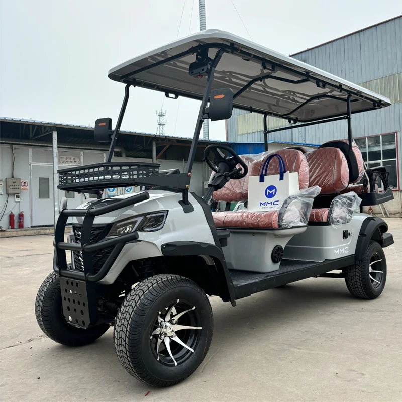 2025 MMC Latest Unique Design CE Approved Speaker Mini 2 4 6 8 Seater Golf Club Car 48/60/72V Lithium Electric Golf Cart