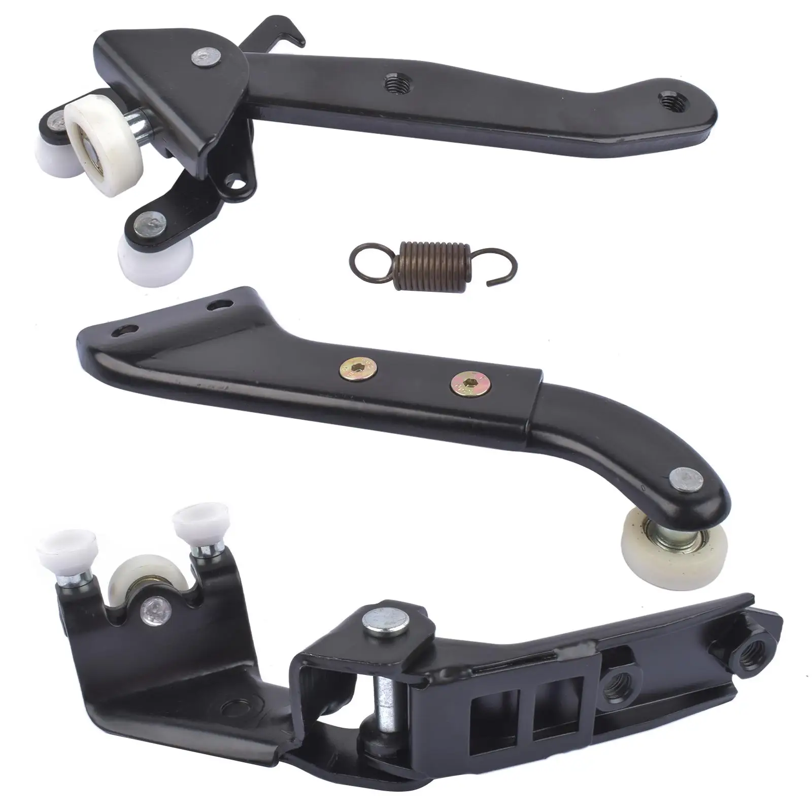 Juego de guías de rodillos para puerta corredera AP01, superior + central + inferior derecho para VW Transporter T5 7H0843436B 7H0843436C