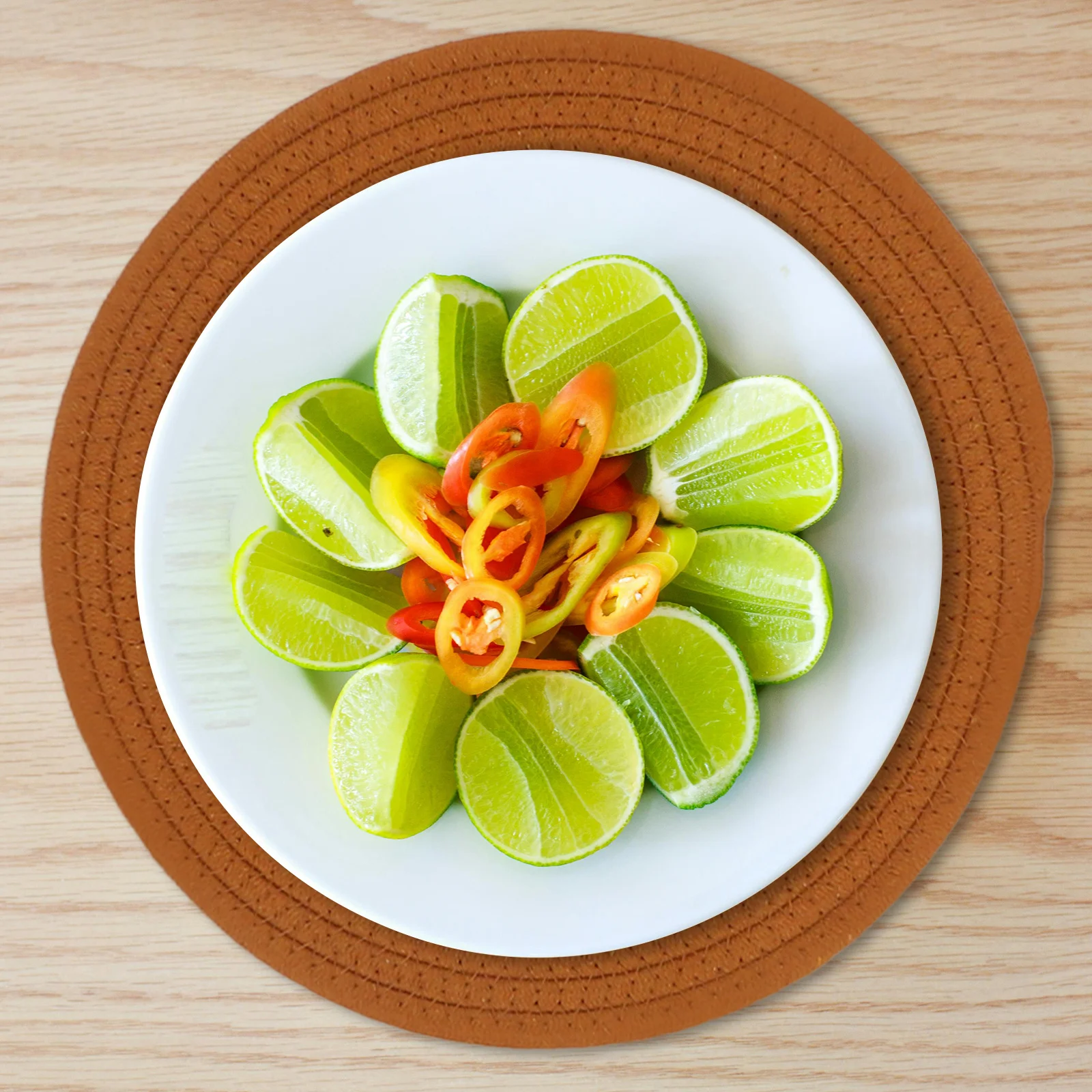 

4Pcs Heat Resistant Hot Pot Holders Dining Table Mats Modern Woven Placemats Kitchen Countertop Essentials Hot Air Decor