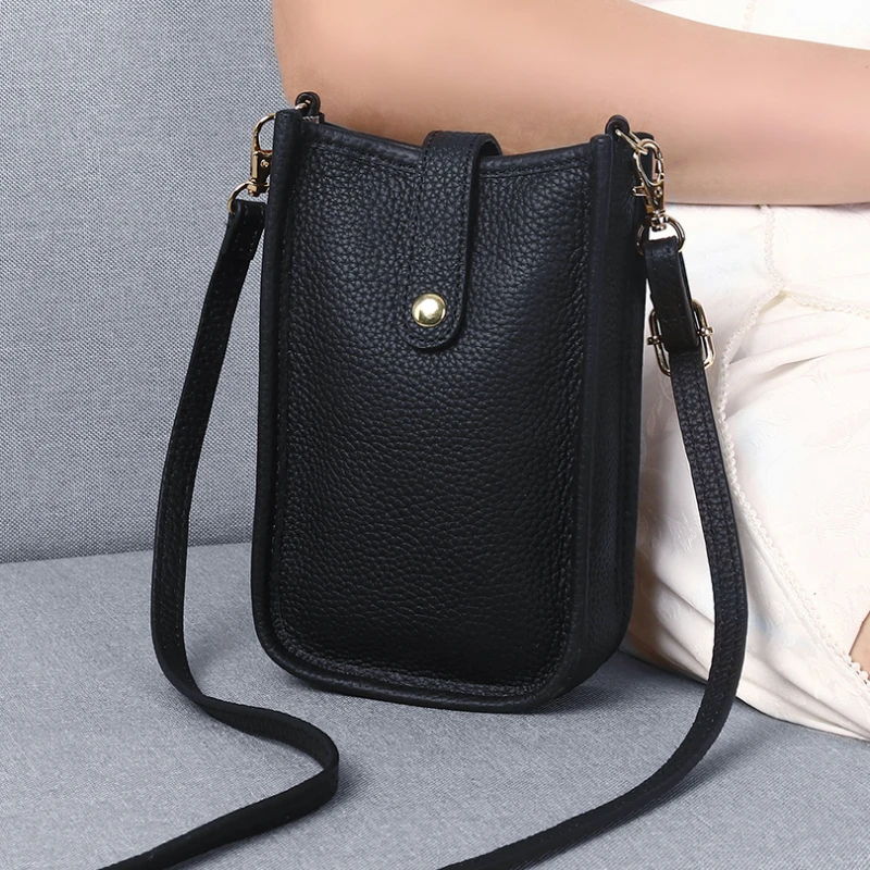 Women Bag Soft Leather Wallet Touch Screen Mobile Phone Wallet Mini Shoulder Crossbody Women Bag Cheap Women Bag Coin Purse