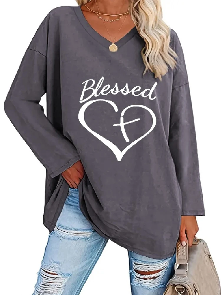 

Nice-Forever Casual Solid Color Women Spring Autumn Tees tops MY492