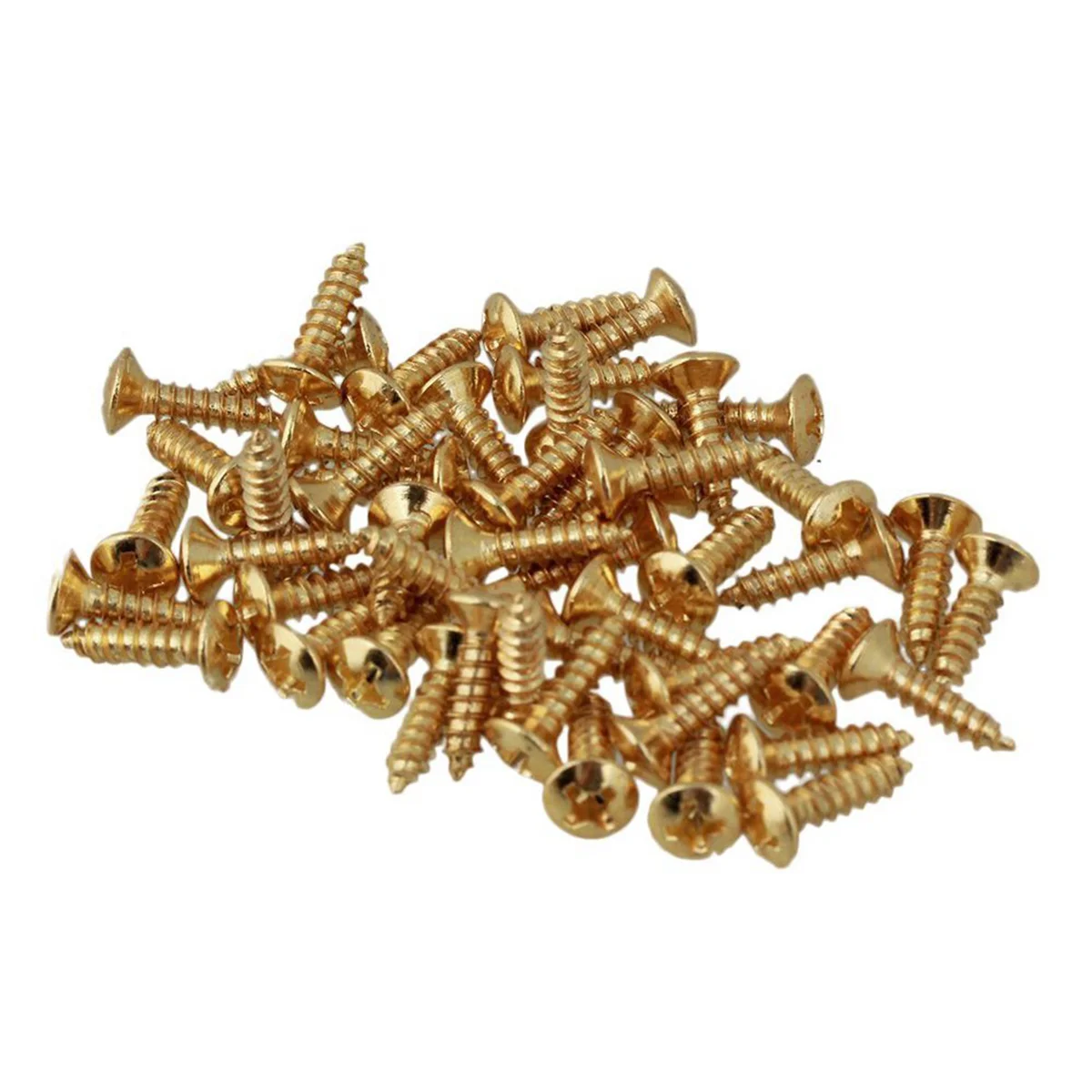 A71P 300x Guitar Bass Screws Parts for Scratchplates Pickguard, Gold