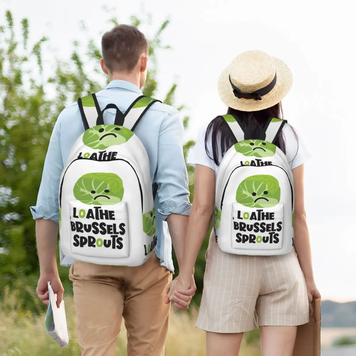 

Loathe The Brussels Sprouts Backpack Student BookBag Children School Bag Laptop Shoulder Bags for Boys Girls