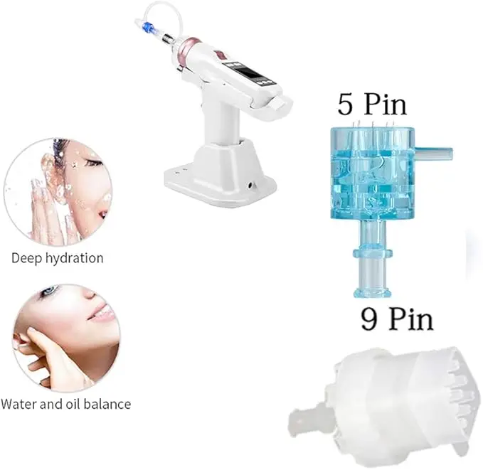 Вакуумный картридж Mesogun EZ, 5 контактов, 9 контактов, фильтрующая трубка, шприц, микронидлинг отрицательного давления, стерильные иглы для мезотерапии