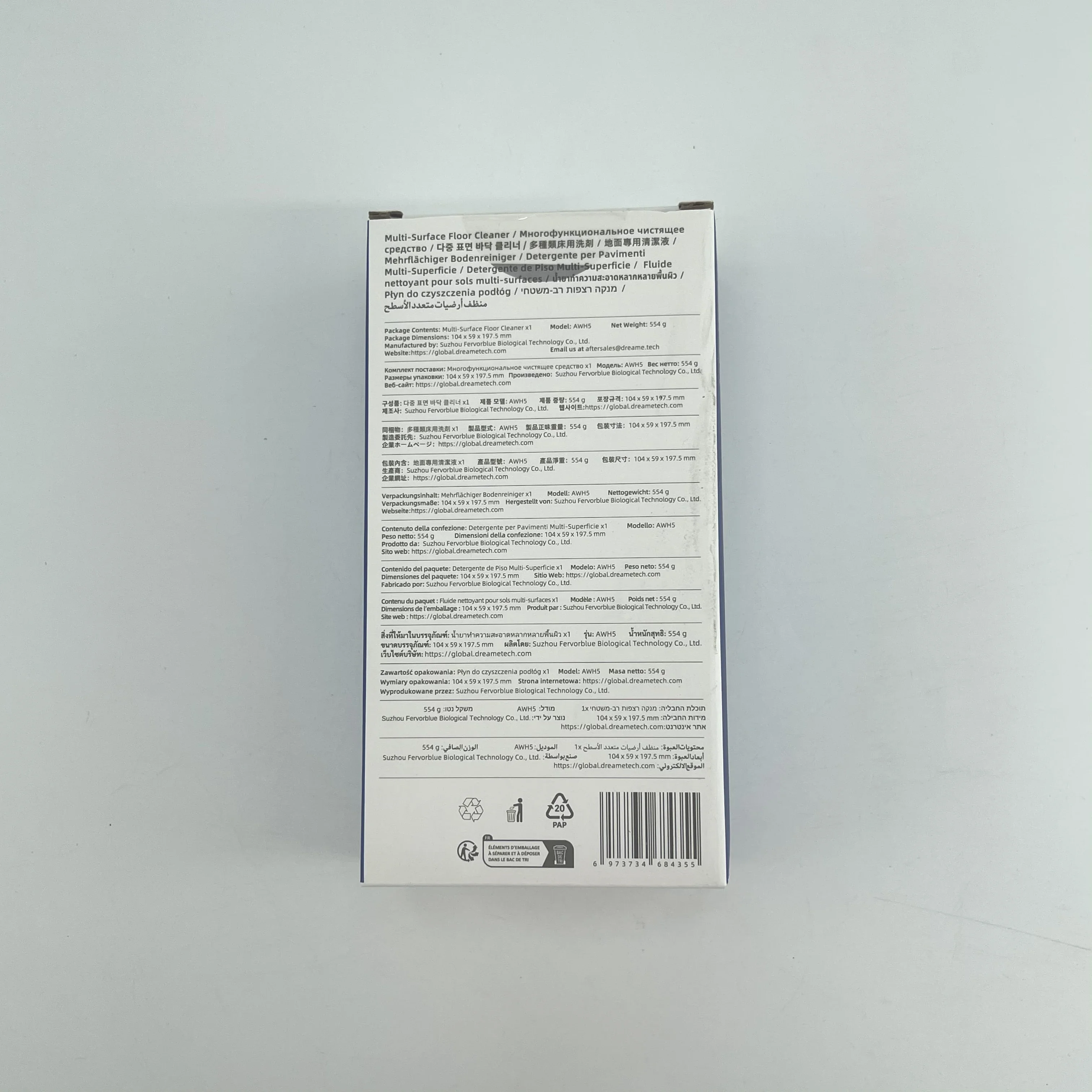 Oryginalny płyn do odkurzacza Dreame W10 X30/X40 X50 UltraL10S Pro Ultra, D9Max X40 Pro Ultra Specjalny płyn do czyszczenia podłóg 500ml