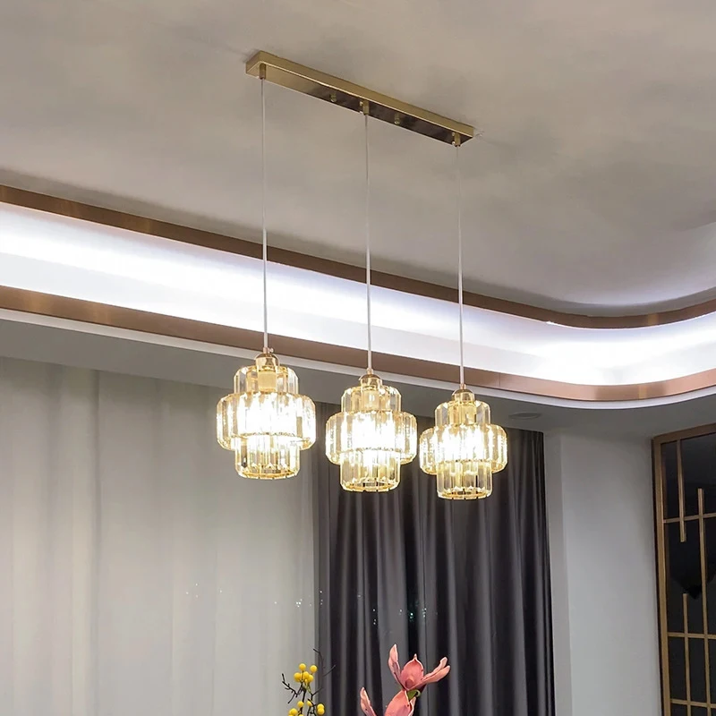 

Crystal Ceiling Lamp Modern Chandelier Lighting for Hallway Flush Mount Ceiling Chandelier Dining Room Kitchen Entryway Bedroom