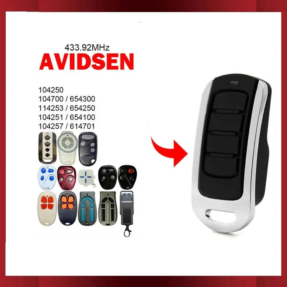 For AVIDSEN 104250 104700 114253 104251 104257 654300 654250 654100 614701 Garage Door Remote Control Transmitter 433.92MHz New