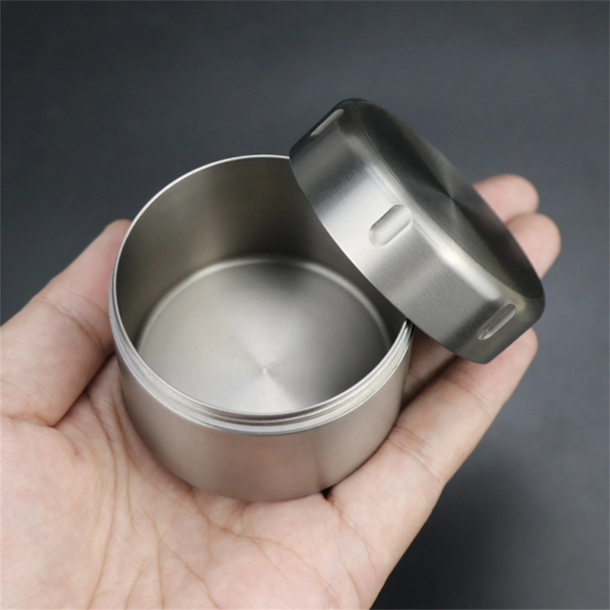 Pure Titanium Waterproof Sealed Cabin Pill Holder Headphone Storage Box Coin Can Camping Portable Mini Convenient Bin