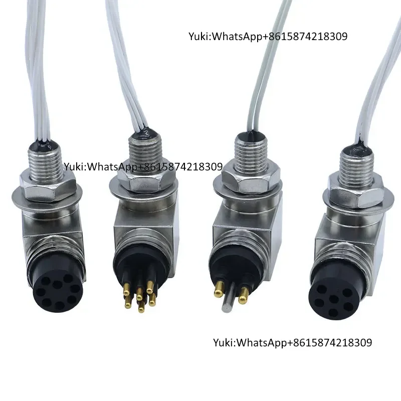 IP68 Right-Angle Waterproot Cable Marine Wire Connectors Rov Underwater Connector Submarine Power 6pins Male