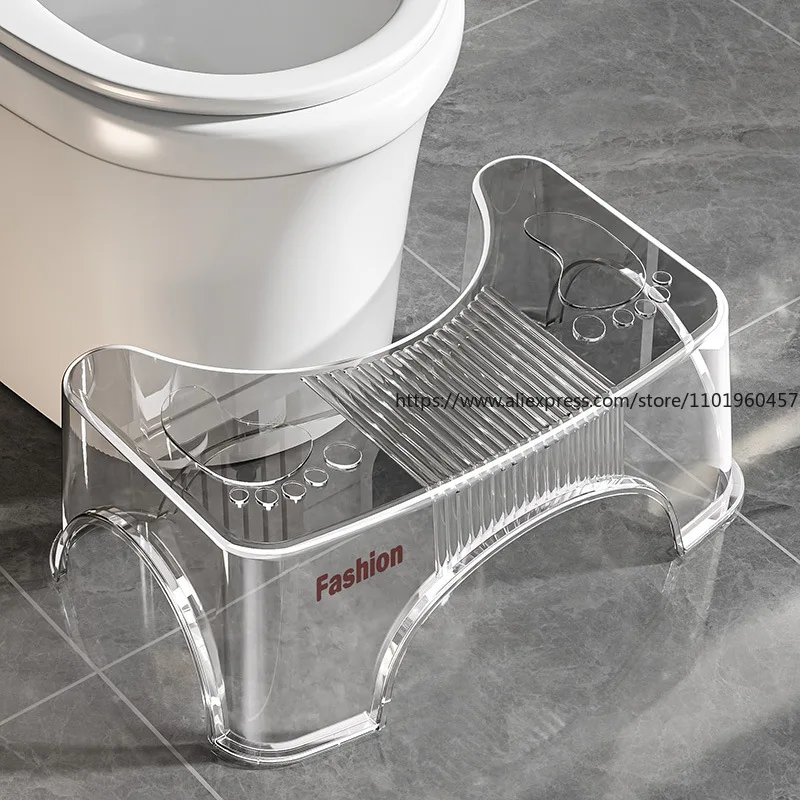 

Thickened Bathroom Toilet Stool Squatting Helper Kids-Friendly Footrest Step Stool for Home Toilet