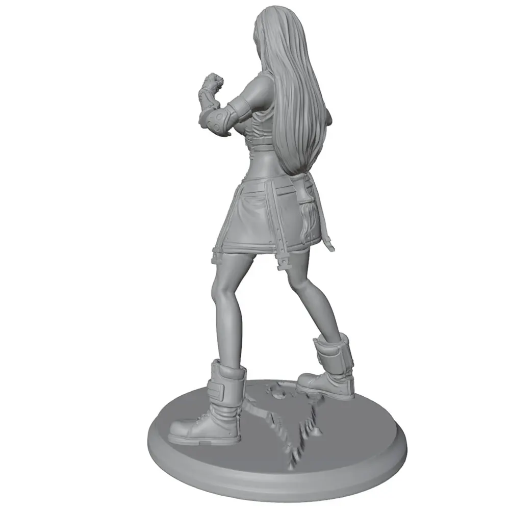 1/24 Scale Miniature Resin Model Statue 75mm Figure Toy Model Kit, a Voluptuous and Fighting-Loving Young Woman, High-Detail Resin Model Figure Unpainted, Perfect for Role-Playing Games and Collecting
