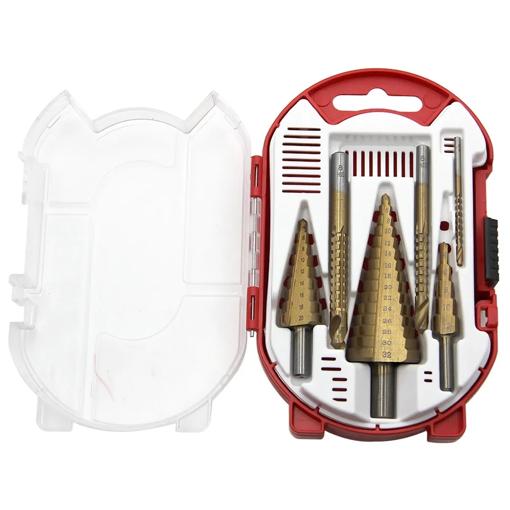 novo-conjunto-de-6-pecas-broca-escalonada-com-cabo-triangular-e-ranhura-reta-4-12-4-20-4-32mm-serra-copo-3-6-8mm-kit-de-perfuracao-de-metal