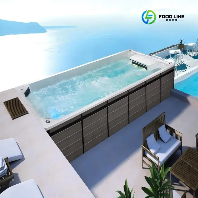 FL Wholesale Modern Outdoor Home Hot Tub with Massage Party Training System Whirlpool Swim Spa Pool Customized