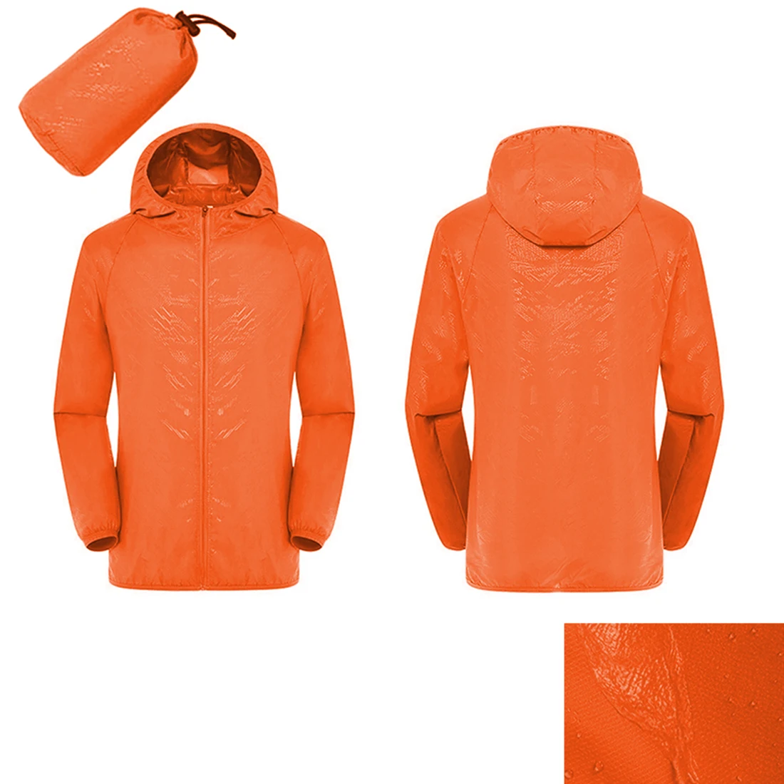 Unisex Waterproof Fabric Windproof Ultra-light Quick-drying Jacket Bicycle Running Outdoor Sports Rain Coat Waterproof Jacket